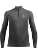 Odlo Blackcomb Eco Baselayer Turtle Neck Shirt Half Zip Heren Grijs