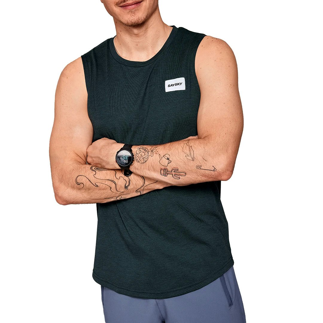 SAYSKY Logo Motion Singlet Heren