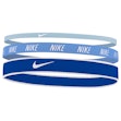 Nike Mixed Width Headbands 3-pack Unisex Blauw