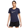 Nike Dri-FIT Swoosh T-shirt Dames Blauw