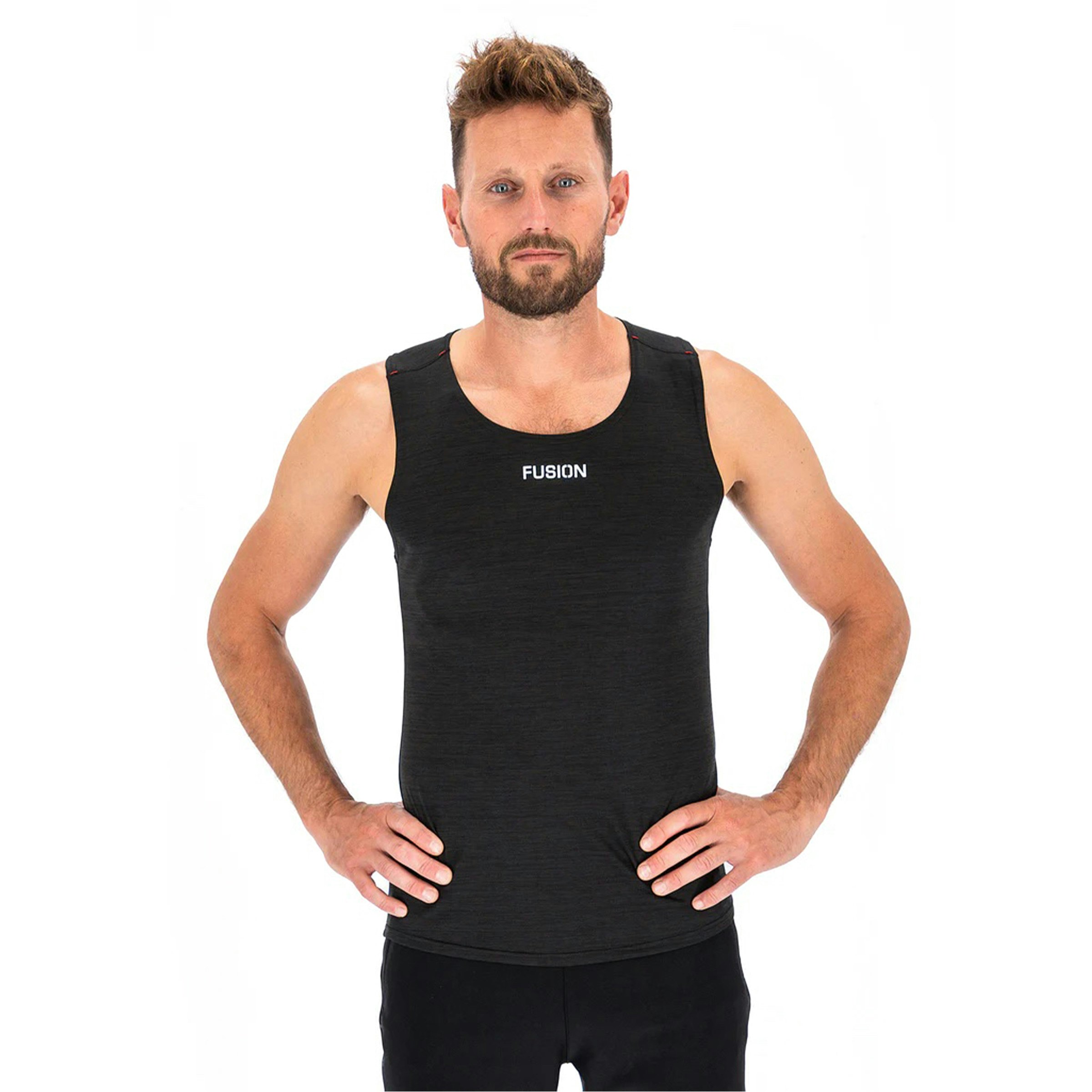 Fusion Hardloopsinglets zwart