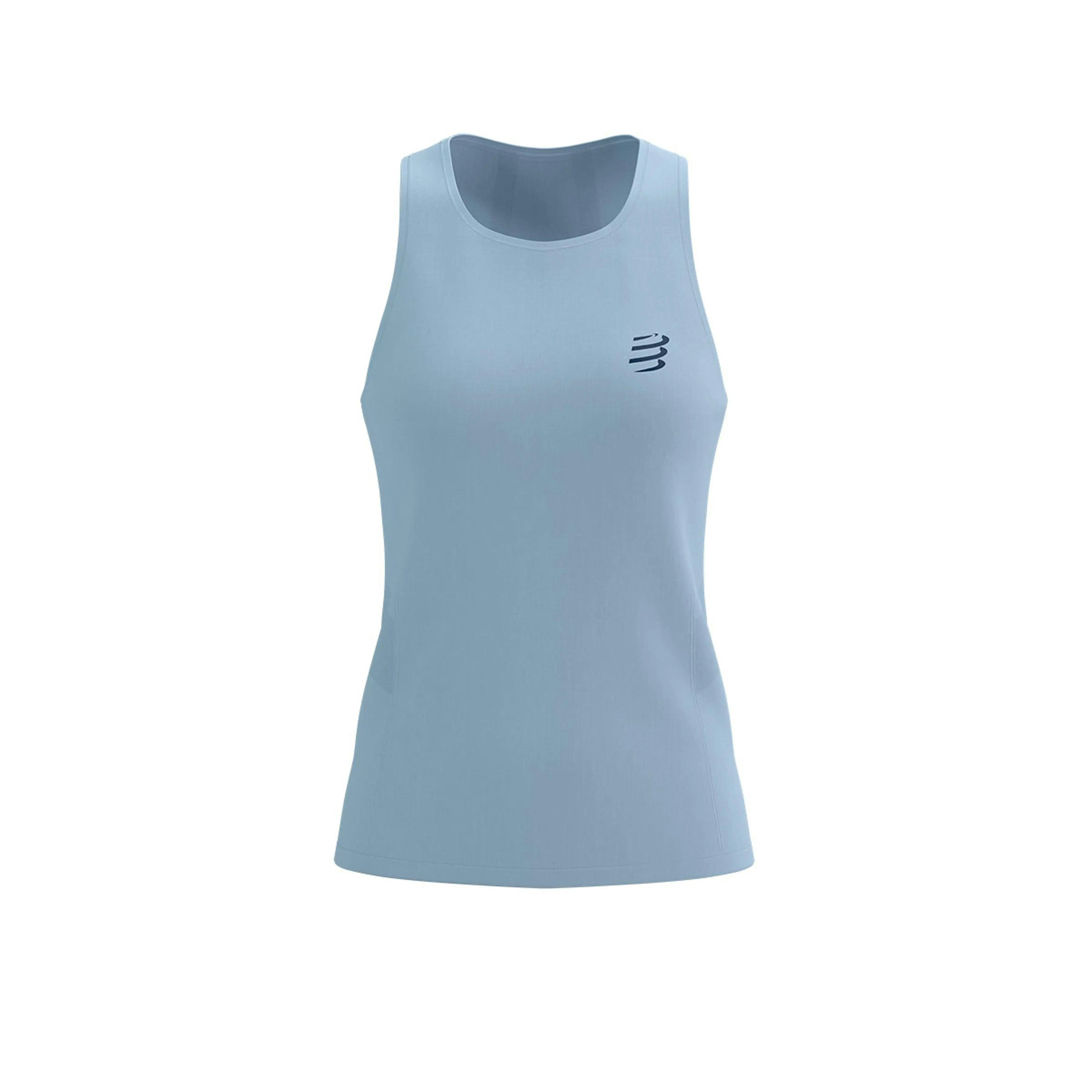 Compressport Hardloopsinglets blauw