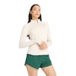 New Balance Athletics Heat Grid Half Zip Shirt Dames Wit