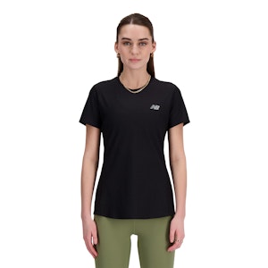 New Balance Jacquard Slim T-shirt Dames New Balance Jacquard Slim T-shirt Dames