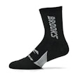 Brooks Ghost Crew Socks Unisex Zwart