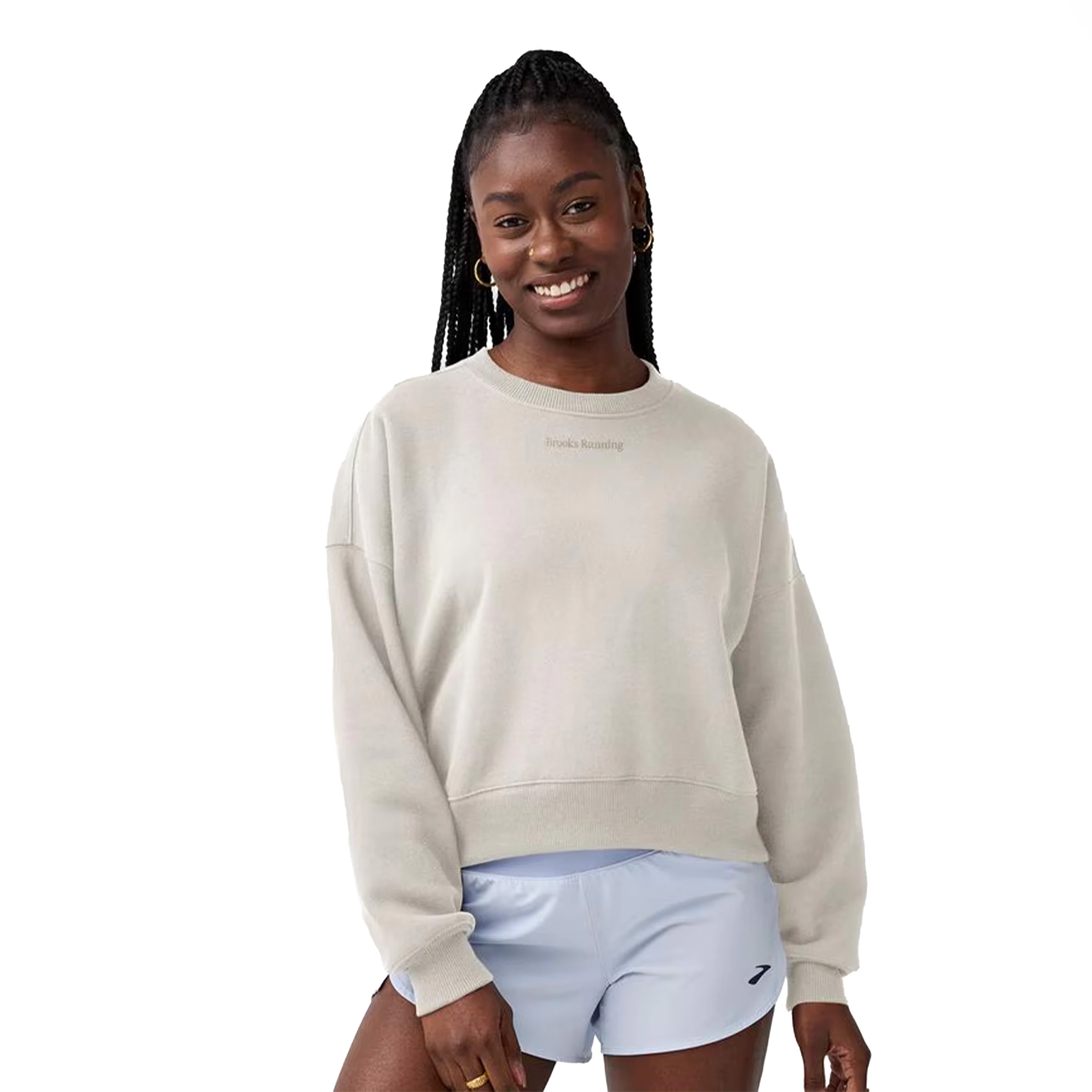 Brooks Movement Cropped Sweatshirt Dames hardloopschoen