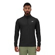 New Balance Space Dye Quarter Zip Shirt Heren Zwart