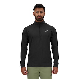 New Balance Space Dye Quarter Zip Shirt Heren New Balance Space Dye Quarter Zip Shirt Heren