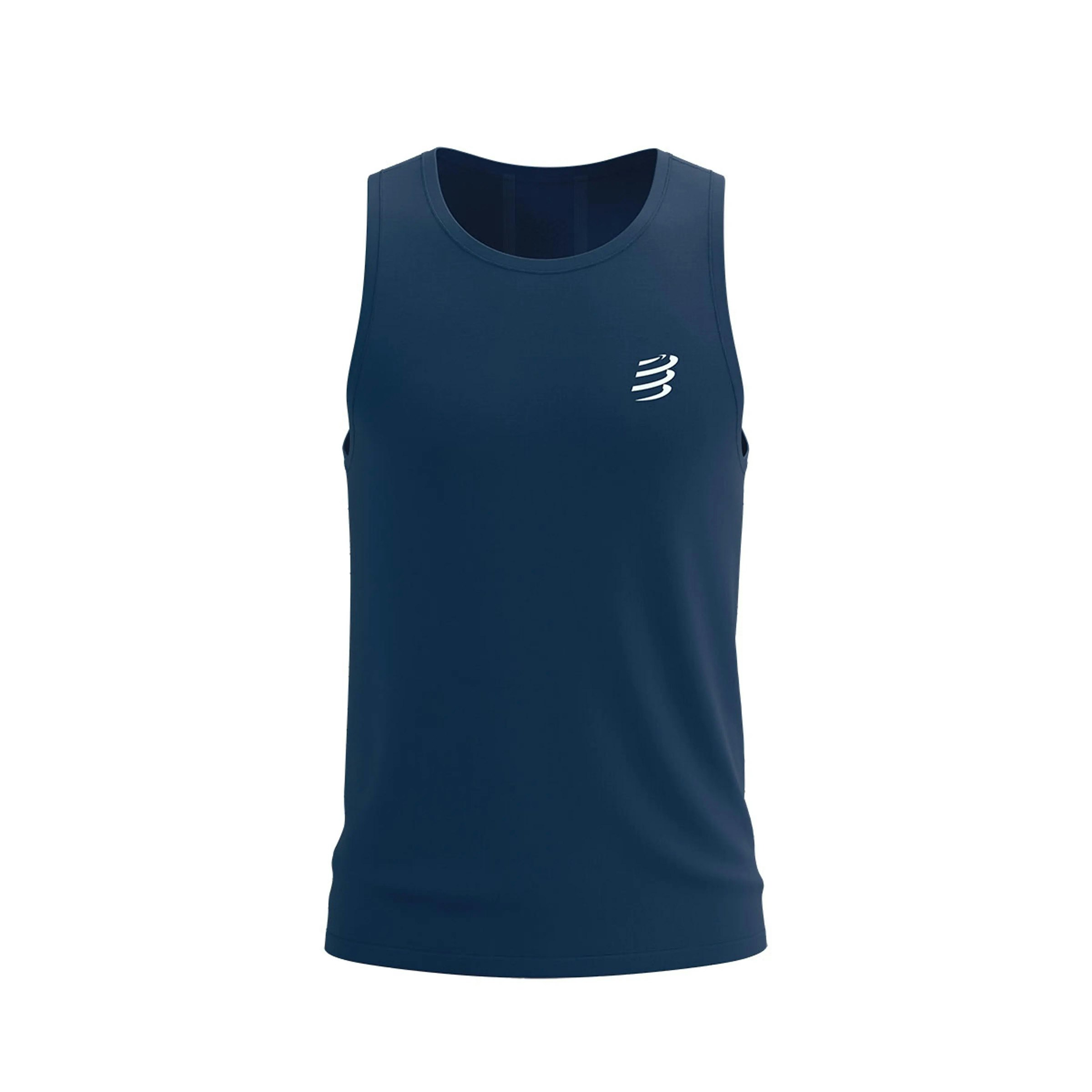 Compressport Hardloopsinglets blauw