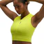 HOKA Skybreeze Crop Tank Dames Fluorgeel