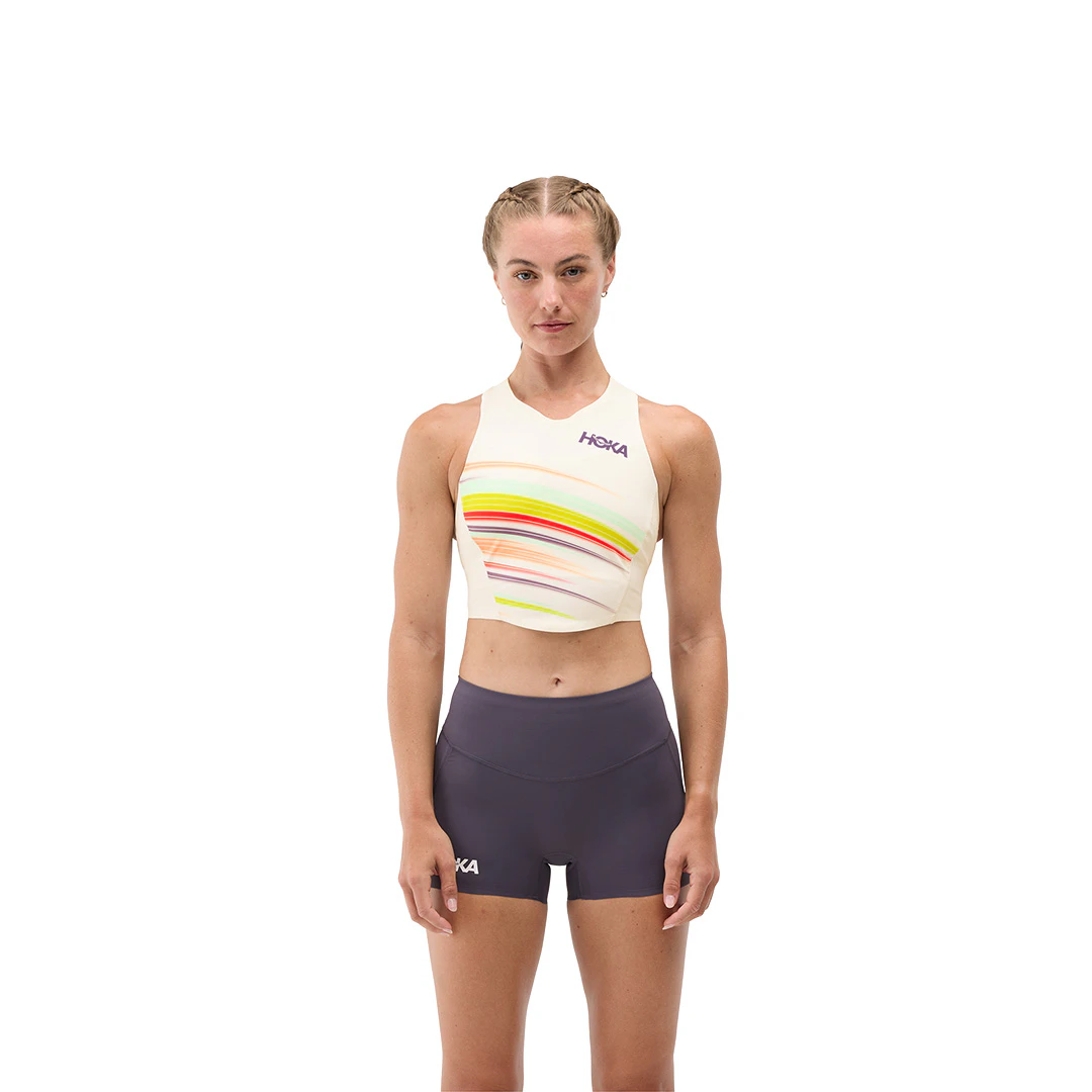 HOKA Race Day Crop Sports Bra Dames
