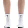 On Elite Run Sock Mid Unisex Wit