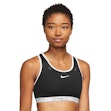 Nike Dri-FIT Swoosh On The Run Lightly Lined Bra Dames Zwart