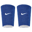 Nike Swoosh Classic Reversible Doublewide Wristbands 2-Pack Unisex Blauw
