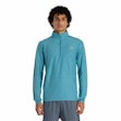 New Balance Space Dye Quarter Zip Shirt Heren Blauw
