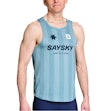 SAYSKY Stripe Combat Singlet Heren Blauw