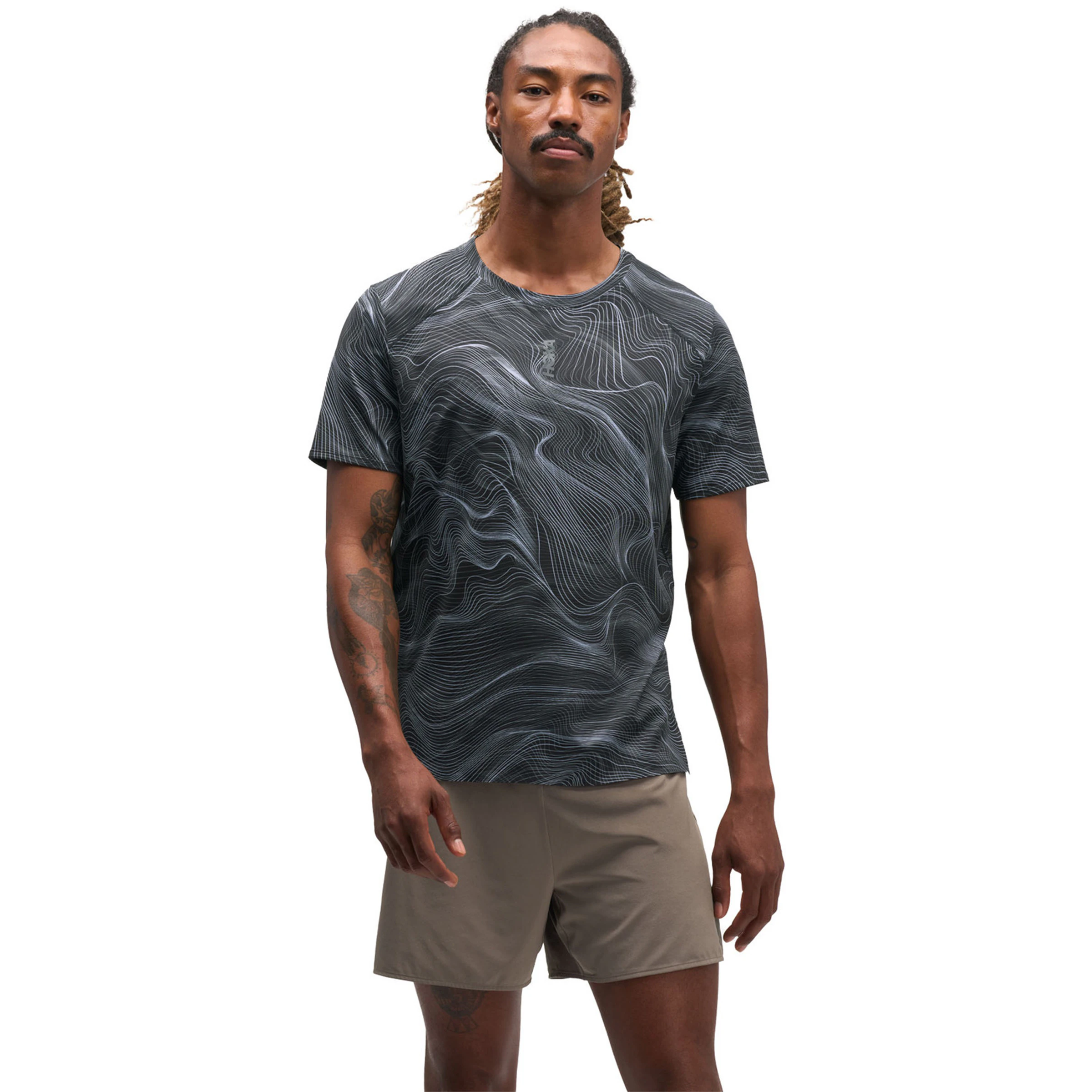 HOKA Everyrun T-shirt (CLF Print) Heren