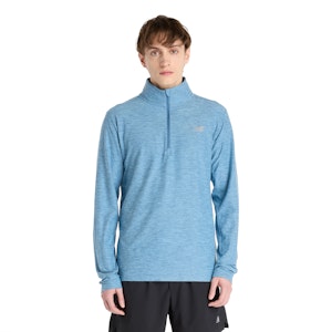 New Balance Space Dye Quarter Zip Shirt Heren New Balance Space Dye Quarter Zip Shirt Heren
