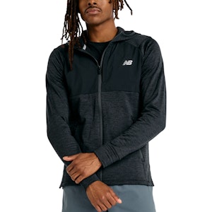 New Balance Heat Grid Hooded Full Zip Shirt Heren New Balance Heat Grid Hooded Full Zip Shirt Heren