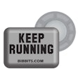 BibBits Race Number Magnets - Keep Running Grijs