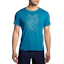 Brooks Distance T-shirt 2.0 Heren Blauw