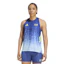 adidas Berlin Marathon 2026 AOP Tank Top Dames Blauw