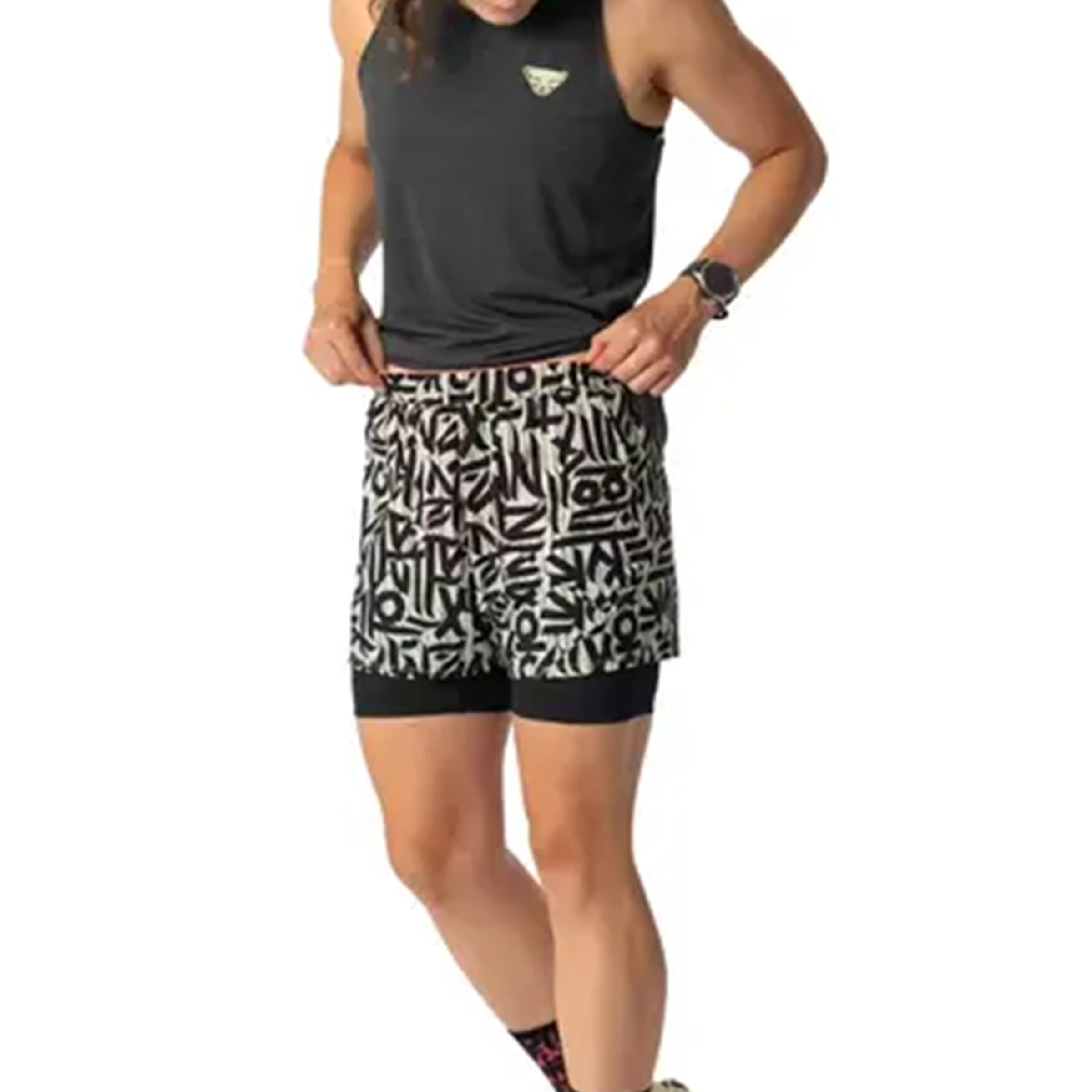 Dynafit Trail 2In1 Shorts Dames trailrunkleding