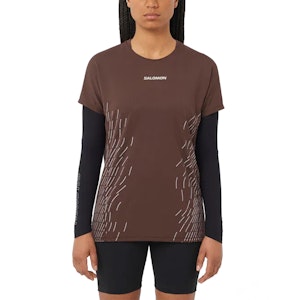 Salomon Sense Aero Graphic T-shirt Dames Salomon Sense Aero Graphic T-shirt Dames