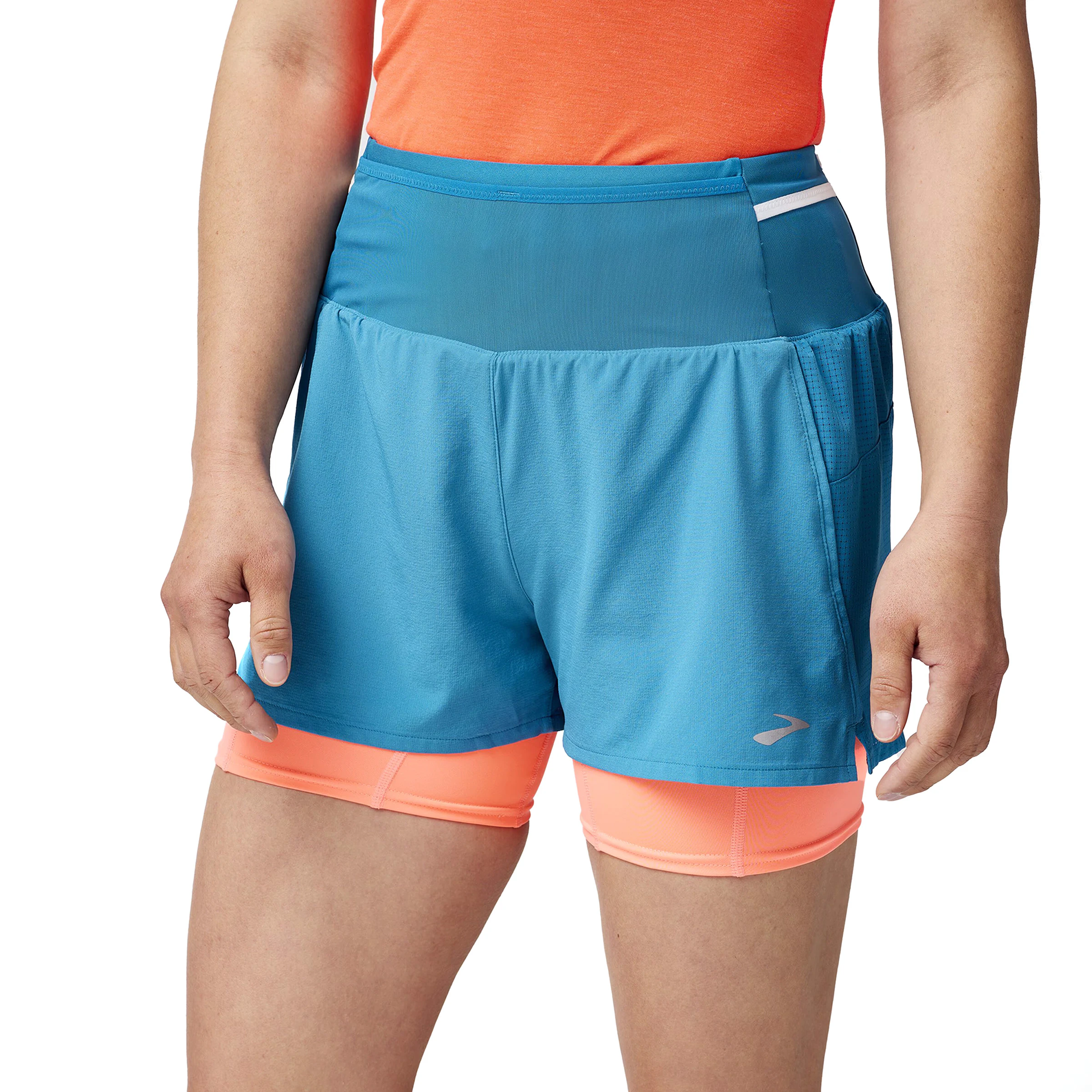 Brooks High Point 3 Inch 2-in-1 Short 2.0 Dames hardloopkleding