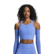 On Performance Crop Dames Blauw