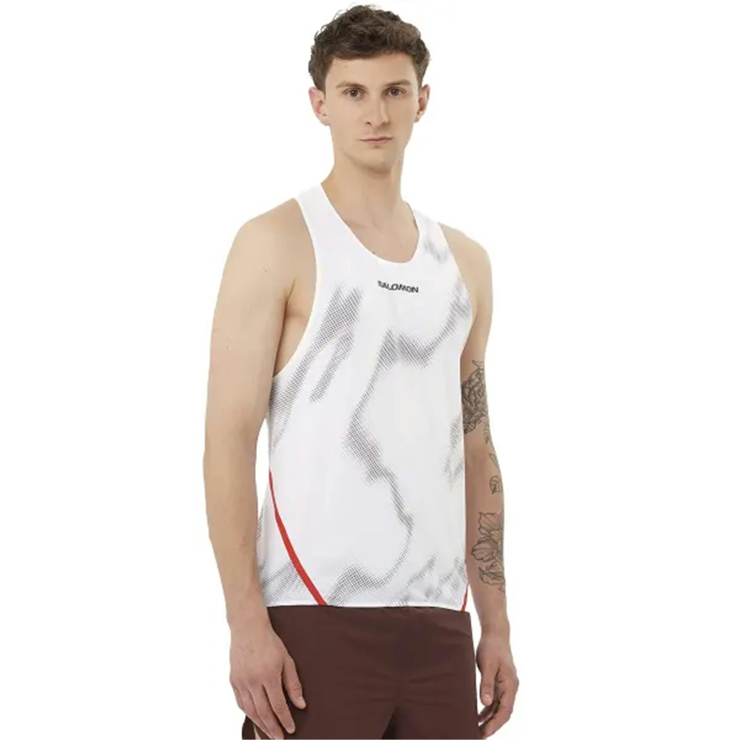 Salomon Hardloopsinglets wit