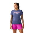 Brooks Distance T-shirt 3.0 Dames Blauw