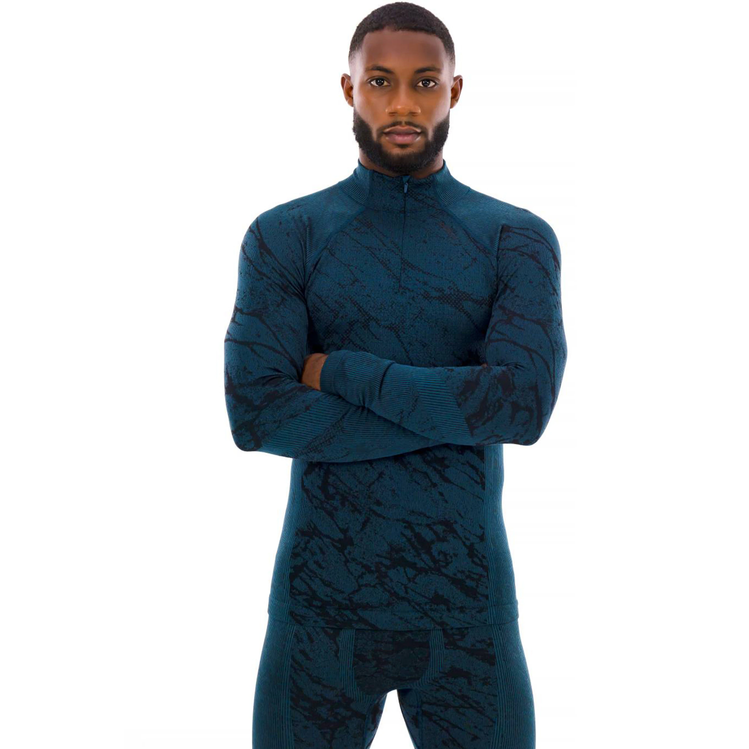Odlo Performance Warm Blackcomb Baselayer Turtle Neck Half Zip Shirt Heren hardloopschoen
