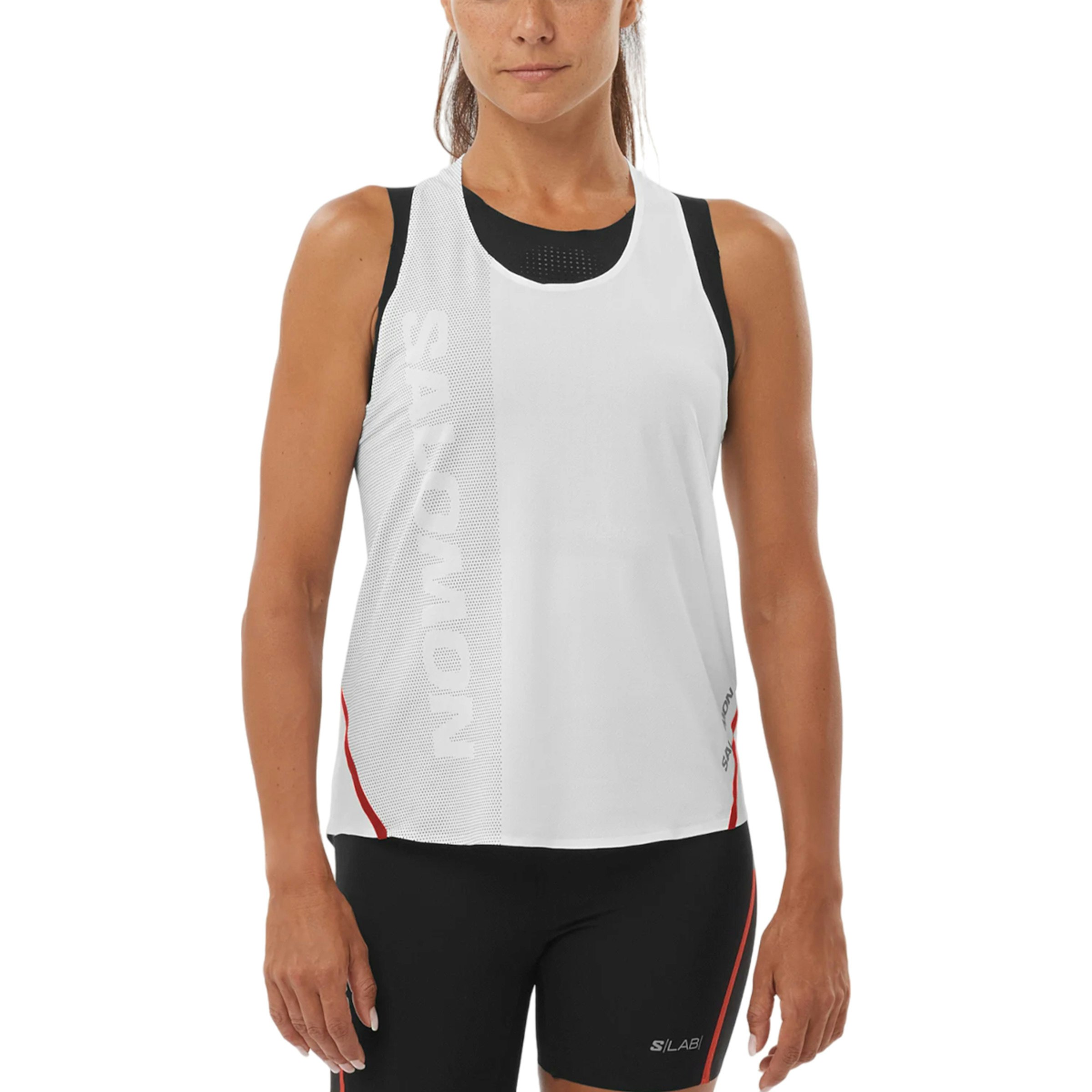 Salomon Hardloopsinglets wit