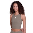 SAYSKY Combat Rib Crop Top Dames Bruin