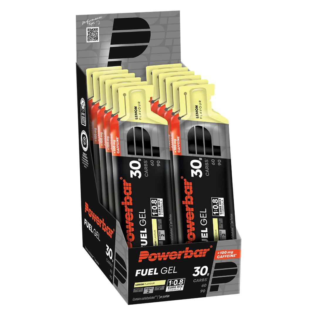 Powerbar Fuel Gel 30 Lemon + Caffeine Box