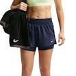 Nike One Dri-FIT Mid-Rise 3 Inch 2-in-1 Shorts Dames Blauw
