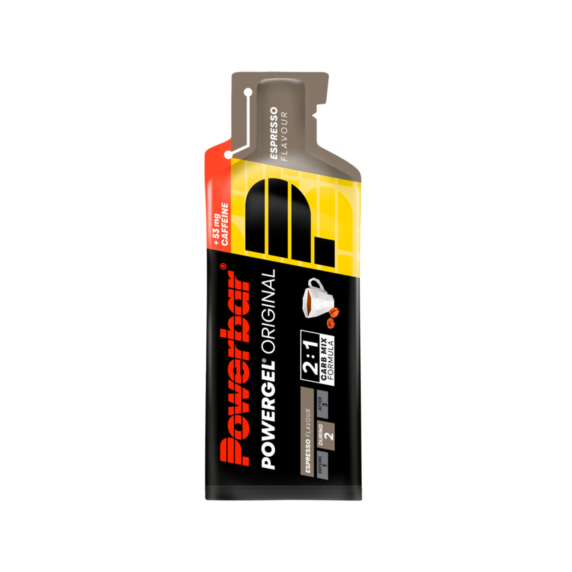 Powerbar Powergel Espresso + Caffeine 41 g hardloopschoen