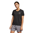 Nike Miler T-shirt Dames Zwart