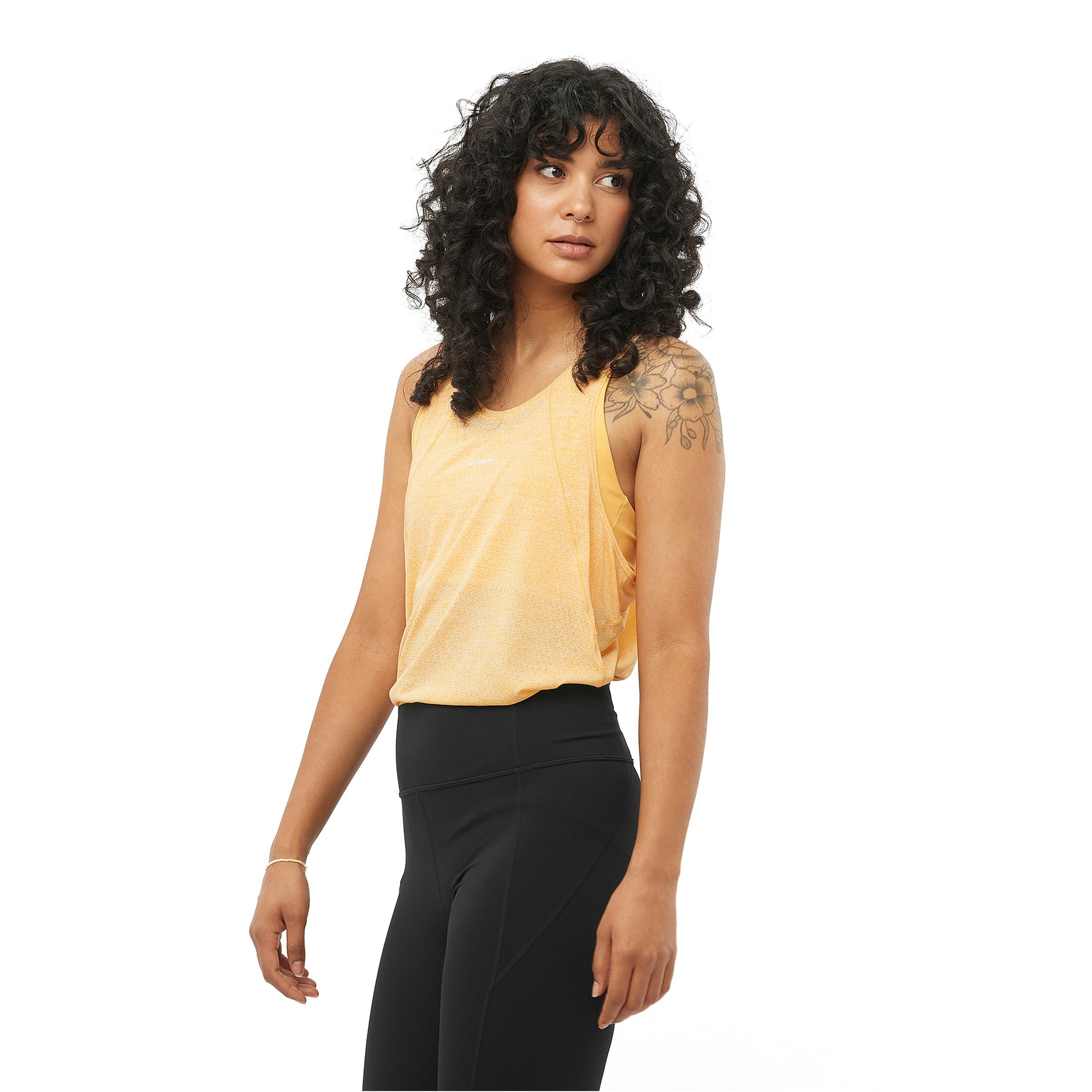 Salomon Hardloopsinglets geel