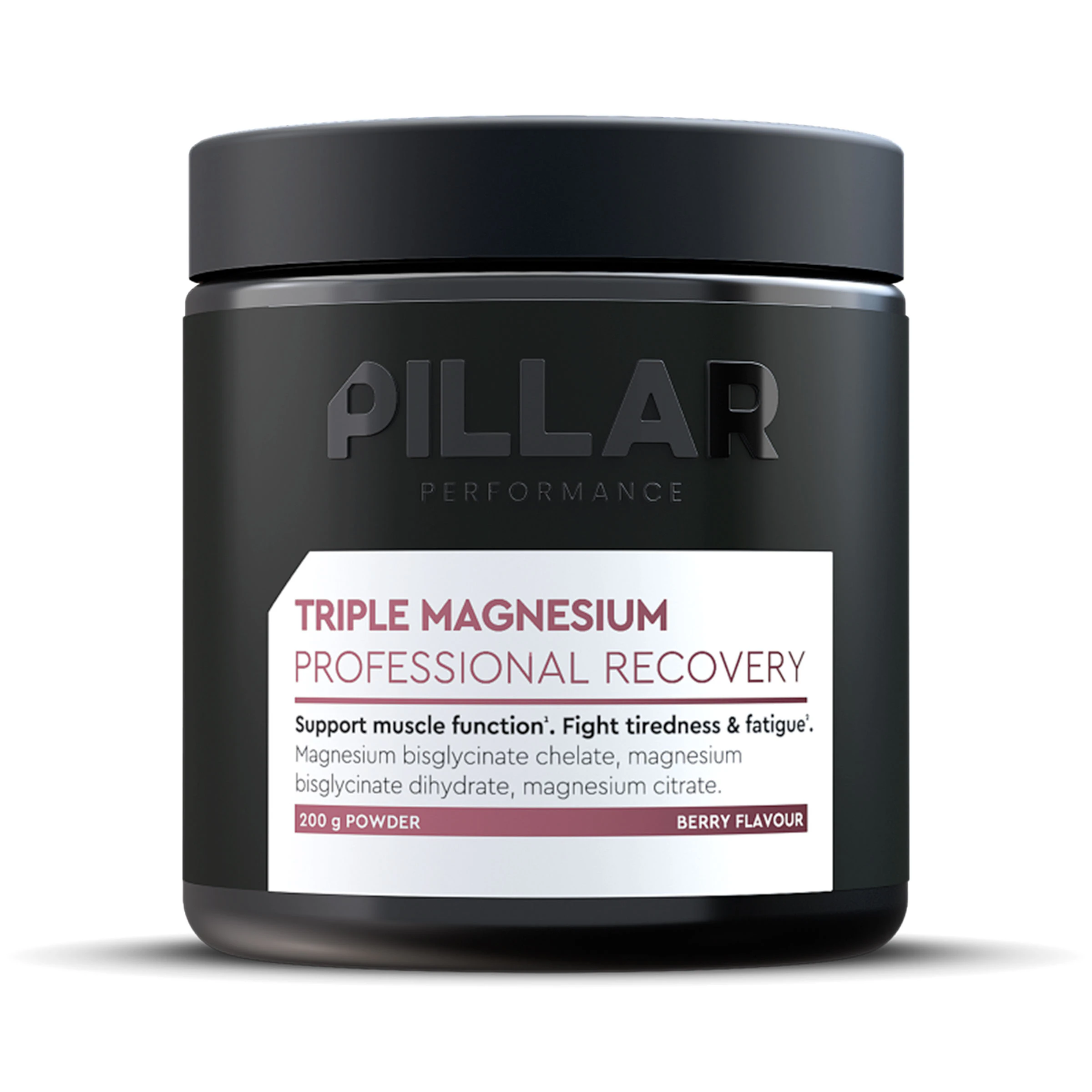 PILLAR Performance Triple Magnesium Powder - Berry - Jar