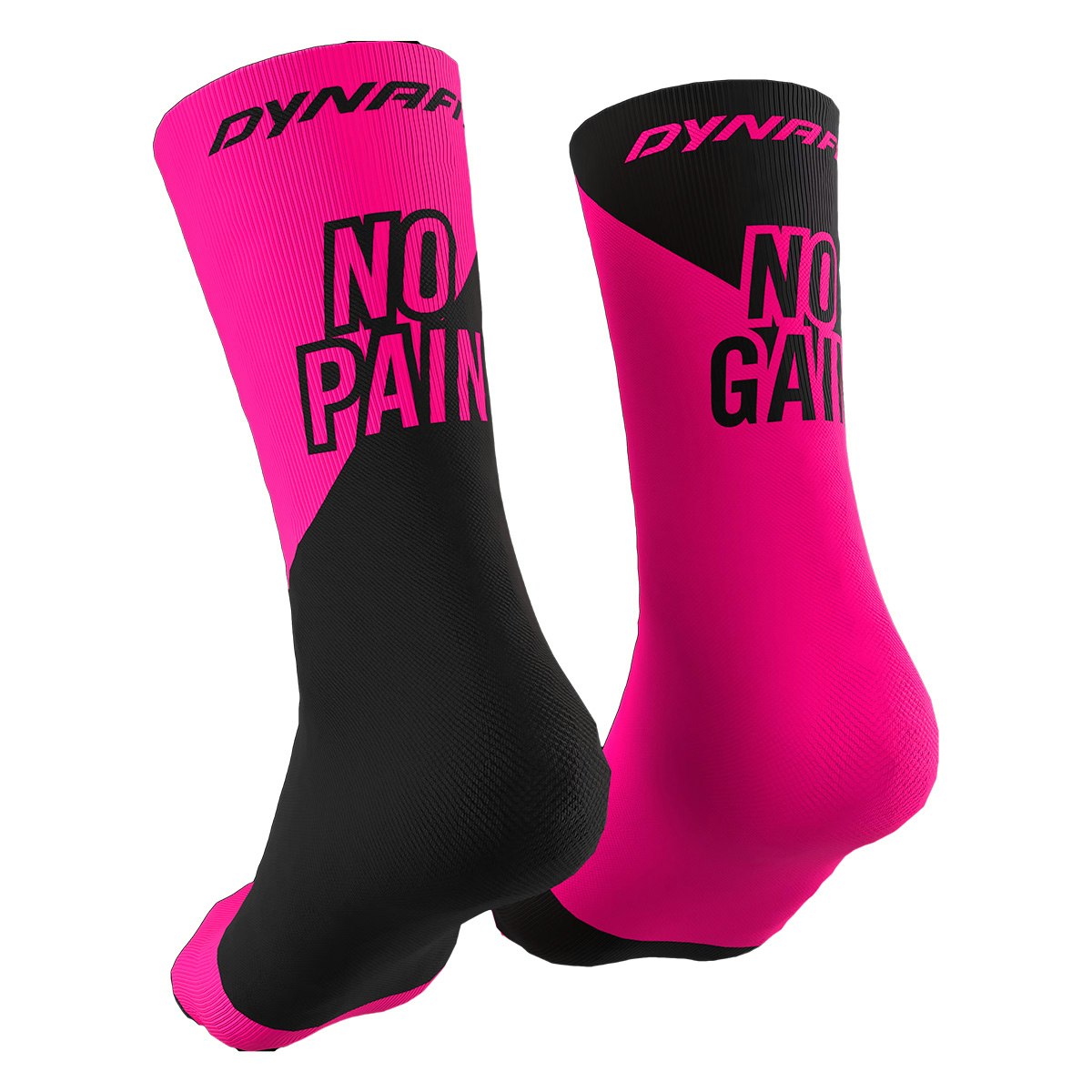 Dynafit Hardloopsokken neon roze en roze
