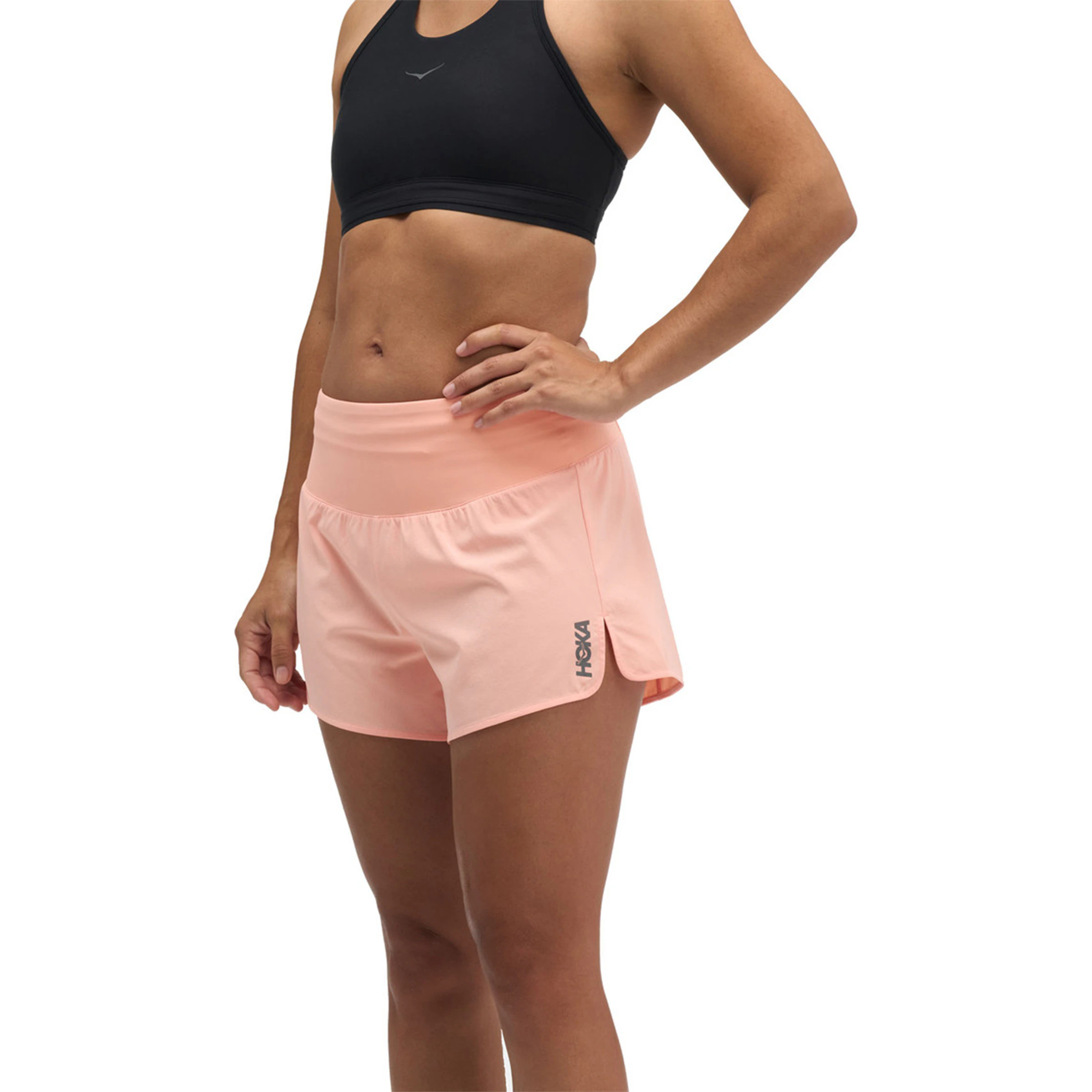 HOKA Glide Mid-Rise 3.5 Inch Brief-Lined Short Dames hardloopschoen