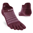 Injinji Run Lightweight No-Show Wool Socks Unisex Paars