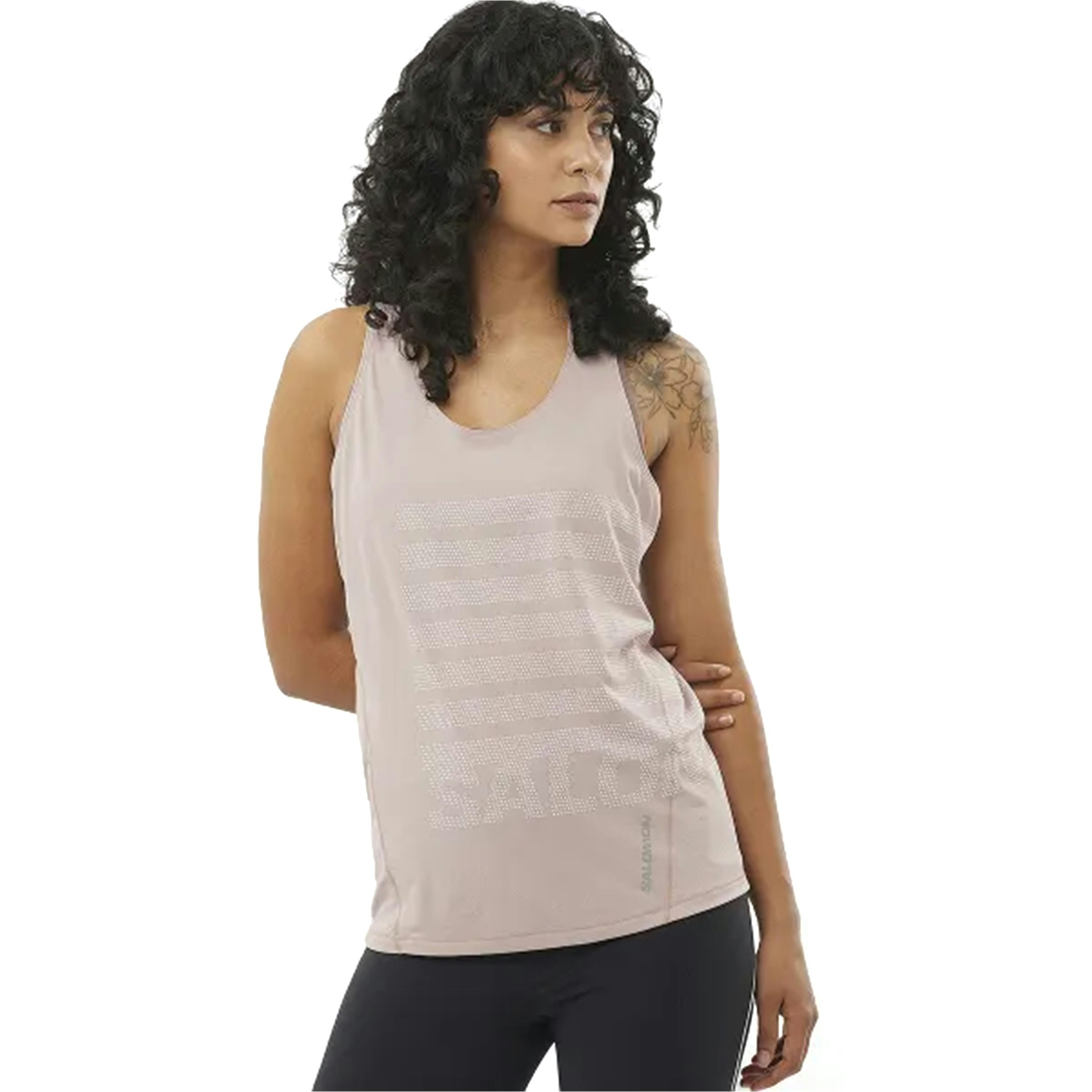 Salomon Aero Hardloopsinglets roze