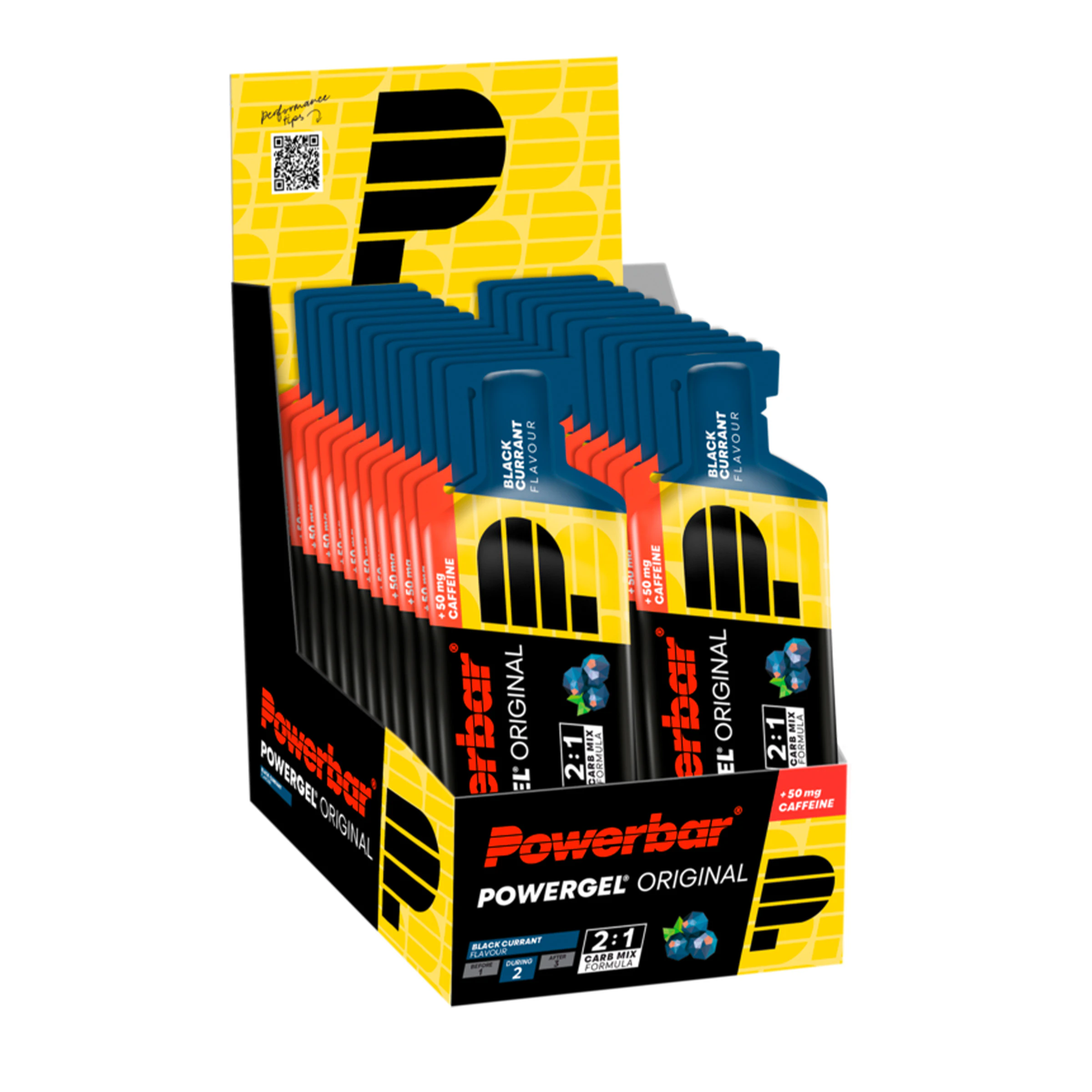 Powerbar Powergel + Caffeine Black Currant Box