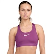 Nike Dri-FIT Swoosh High-Support Sports Bra Dames Paars