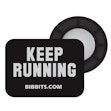 BibBits Race Number Magnets - Keep Running Zwart