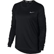 Nike Miler Shirt Dames Zwart