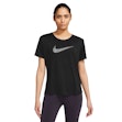 Nike Dri-FIT Swoosh T-shirt Dames Zwart
